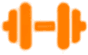 High protein dumbbell icon