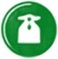 Weight management measuring tape icon