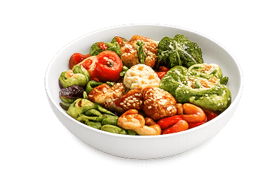 Healthy colorful meal bowl